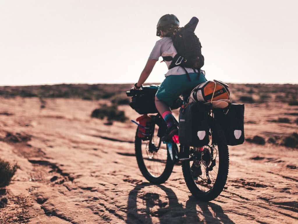 Illustratieve foto van een trekking bike, of toerfiets, het ideale soort fiets voor een lange tocht of fietsvakantie
